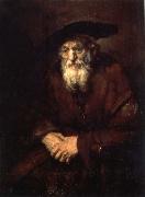 REMBRANDT Harmenszoon van Rijn An Old Woman in an Armchair oil painting on canvas